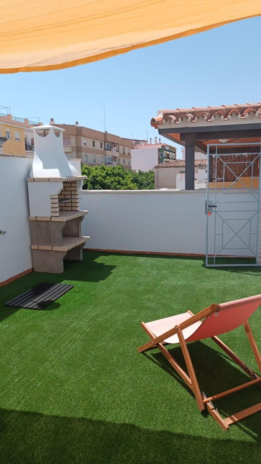 Estudio Centro Malaga Terraza Y Barbacoa Exterior photo